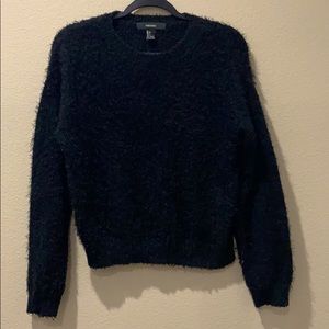 Black Fur/Teddy Sweater